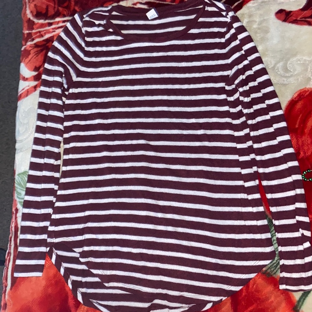 Red & White Long Sleeve! Super Soft!